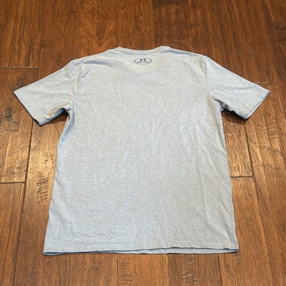 Medium Under Armour Heat Gear Light Gray Support Graphic Tee - Picture 7 of 8